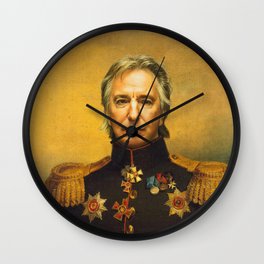 Alan Rickman - replaceface Wall Clock