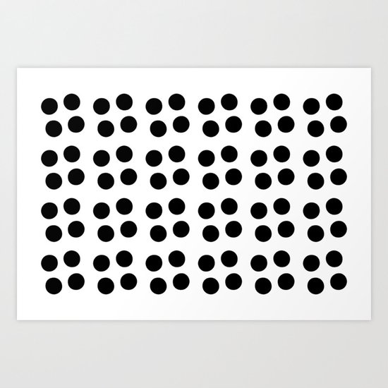 Copijn Black & White Dots Art Print
