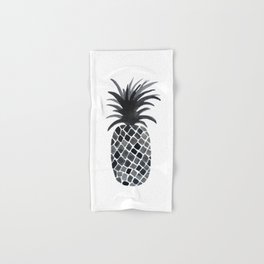 Black and White Pineapple Hand & Bath Towel