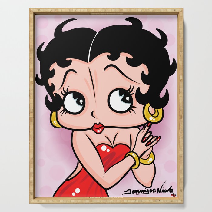 Betty Boop OG by Art In The Garage Serving Tray