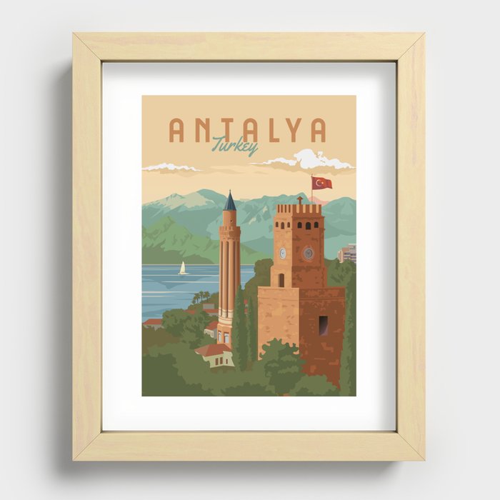 Antalya Recessed Framed Print