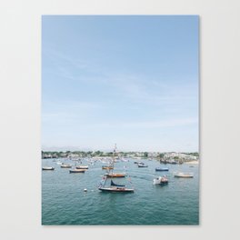 Sailboats in Nantucket Harbor on July Fourth Canvas Print