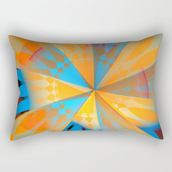 Thinking of a blue sky and the summer sun Rectangular Pillow