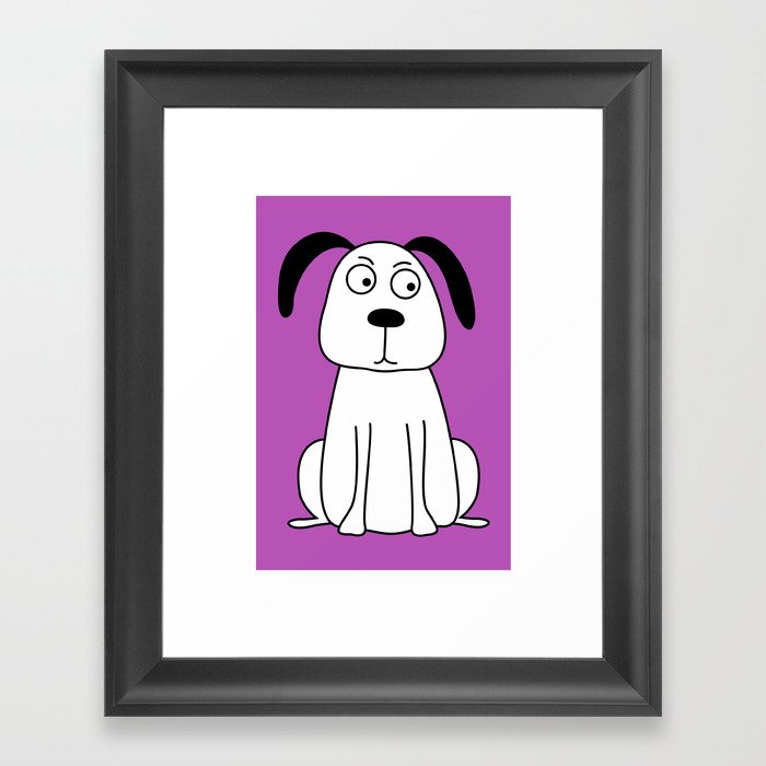 Ralph the dog.  Framed Art Print