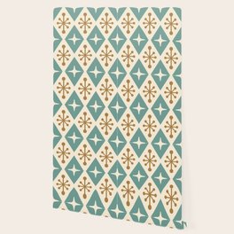 Mid Century Modern Atomic Triangle Pattern 102 Wallpaper