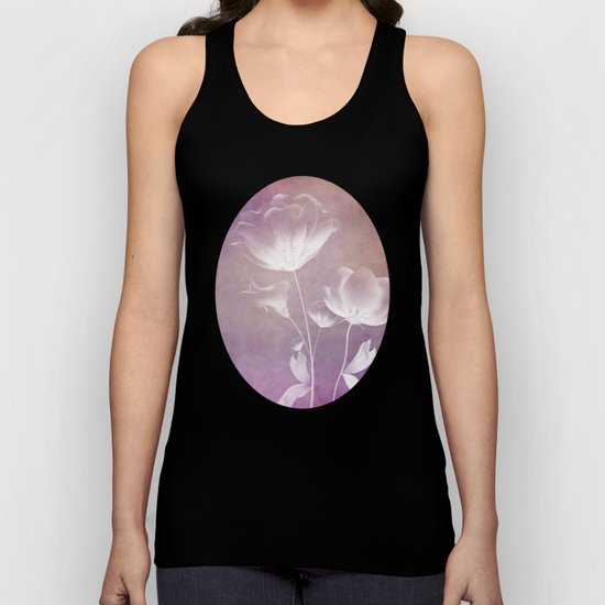 SATIN FLORAL Unisex Tank Top