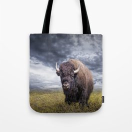 Plains Buffalo on the Prairie Tote Bag