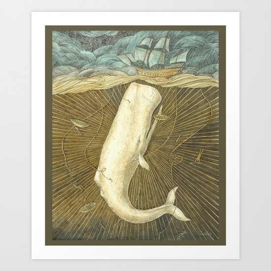 White Whale Art Print