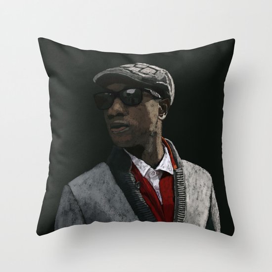 Aloe Blacc Throw Pillow