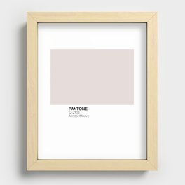 Pantone: Almost Mauve Recessed Framed Print