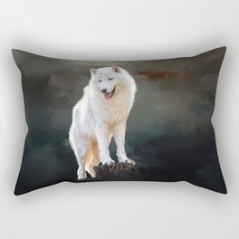 Arctic wolf Rectangular Pillow