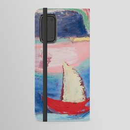 Abstract Sailboat Android Wallet Case