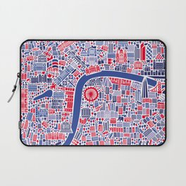 London City Map Poster Laptop Sleeve
