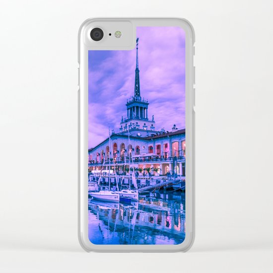 Marine station of Sochi Clear iPhone Case