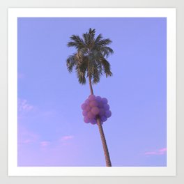 Palm Holidays 1 Art Print | Interior, Vibes, Garden, Curated, Plants, 3D, Surreal, Palm, Summervibes, Palmtree 