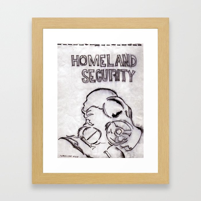 Homeland Security Framed Art Print