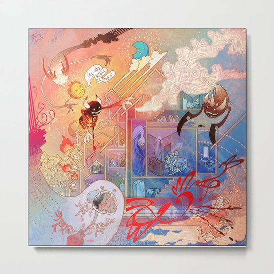 Chilling In The Afterlife Metal Print