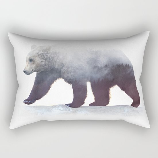 Wild Bear Rectangular Pillow