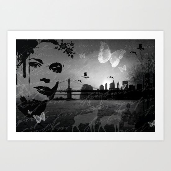 City in nature Art Print