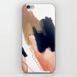 Drift Away [2] - a mixed media abstract piece in pink, brown, and purple iPhone Skin
