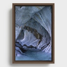 Marble Cave Framed Canvas