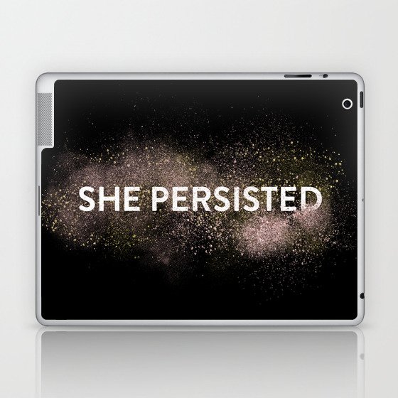She Persisted - Gold Dust Laptop & iPad Skin