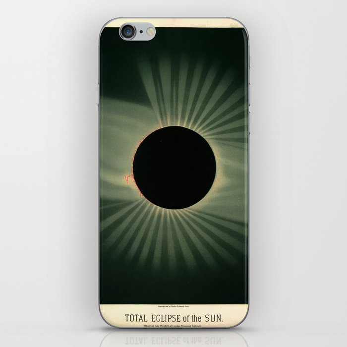 Total solar eclipse by Étienne Léopold Trouvelot (1878) iPhone Skin