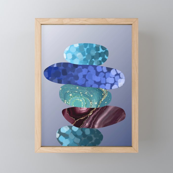Balancing (D238) Framed Mini Art Print