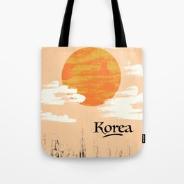 Korean Setting sun block art Tote Bag
