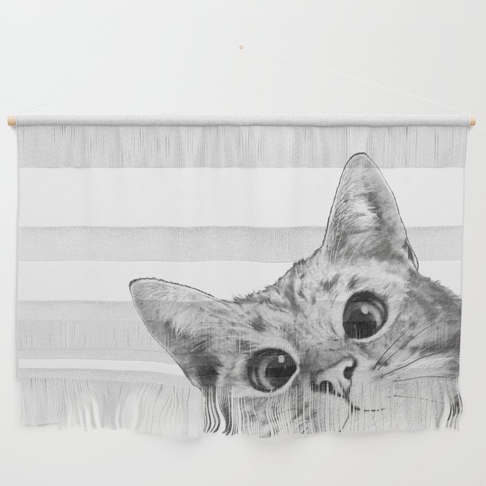 sneaky cat Wall Hanging