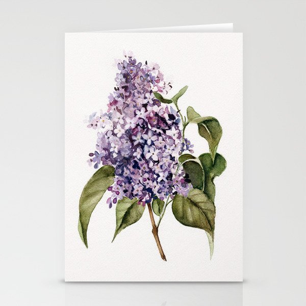 Lilac Branch Stationery Cards