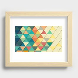 Geometric triangle Recessed Framed Print