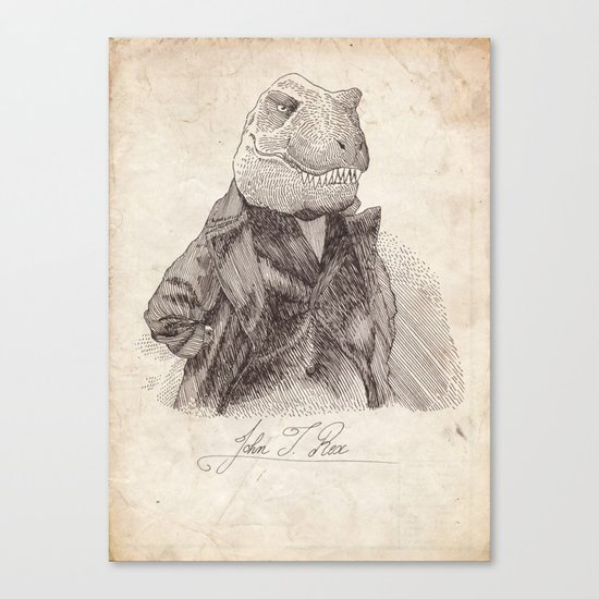 John T. Rex Canvas Print