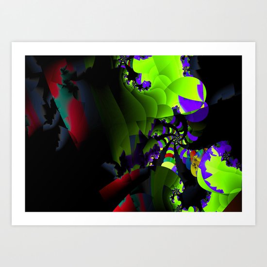 Colorful Spiral in the deep Art Print