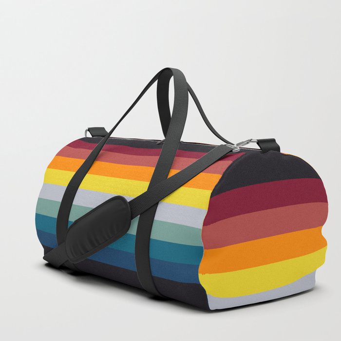 Retro Rainbow Duffle Bag
