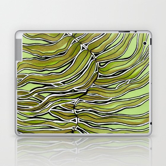 Green Leafy Zen Leaf Laptop & iPad Skin