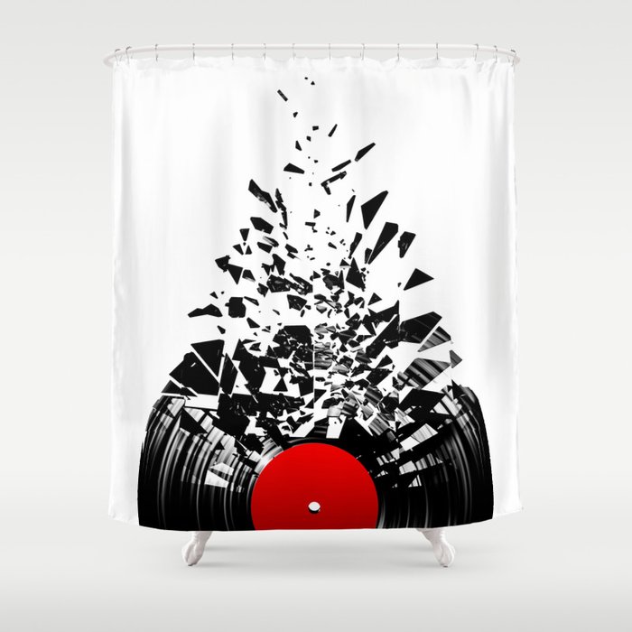 Vinyl shatter Shower Curtain