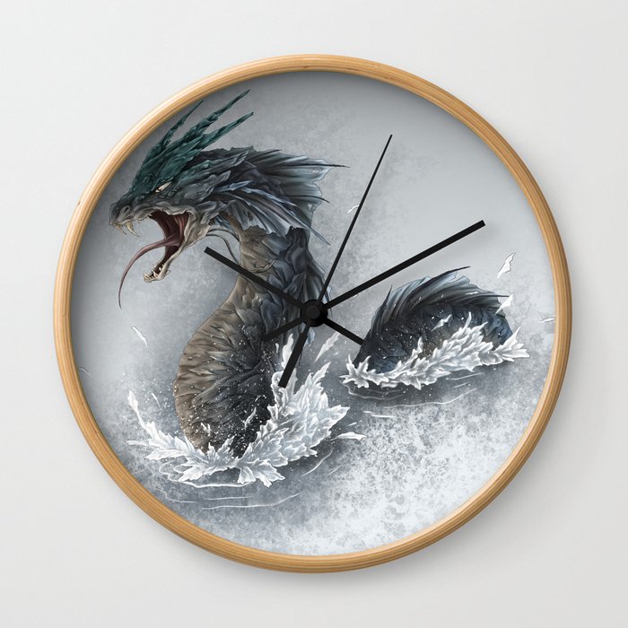 water dragon  Wall Clock