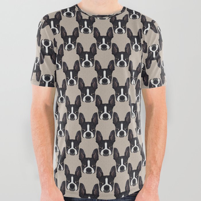 Boston Terrier 2015 All Over Graphic Tee