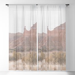 Palo Duro Canyon Hoodoo Sheer Curtain