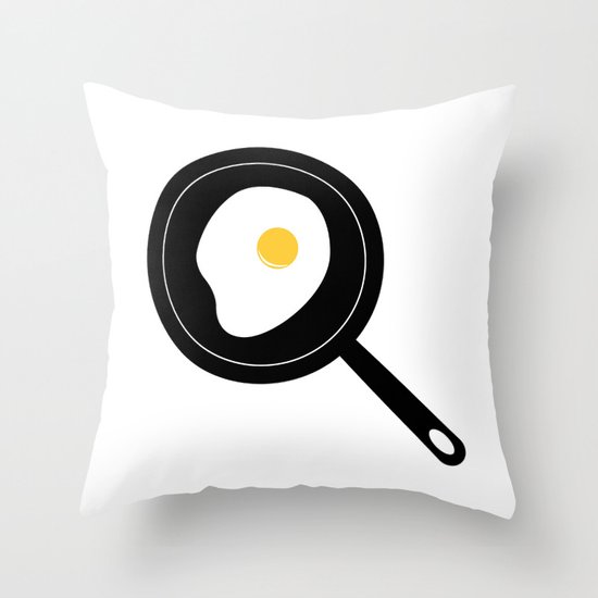 Fried Egg Throw Pillow