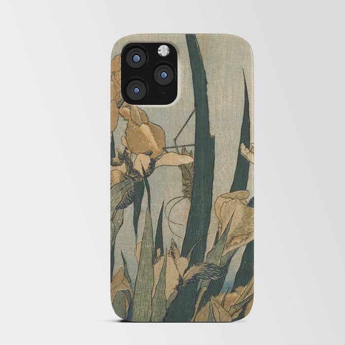 Hokusai, Grasshopper and Iris iPhone Card Case