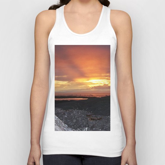 Sunset on the Rocks Unisex Tank Top