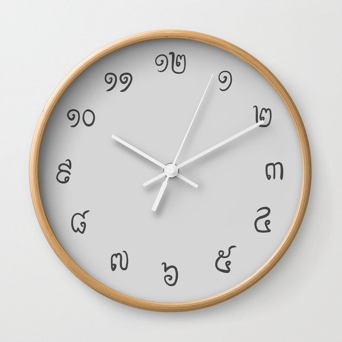 Counting in Khmer Wall Clock