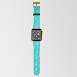 Textured Faux Leather - Turquoise Apple Watch Band