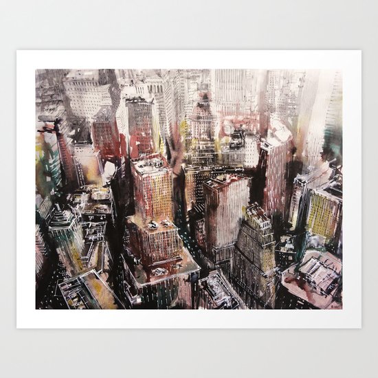 Roofs N°1 Art Print