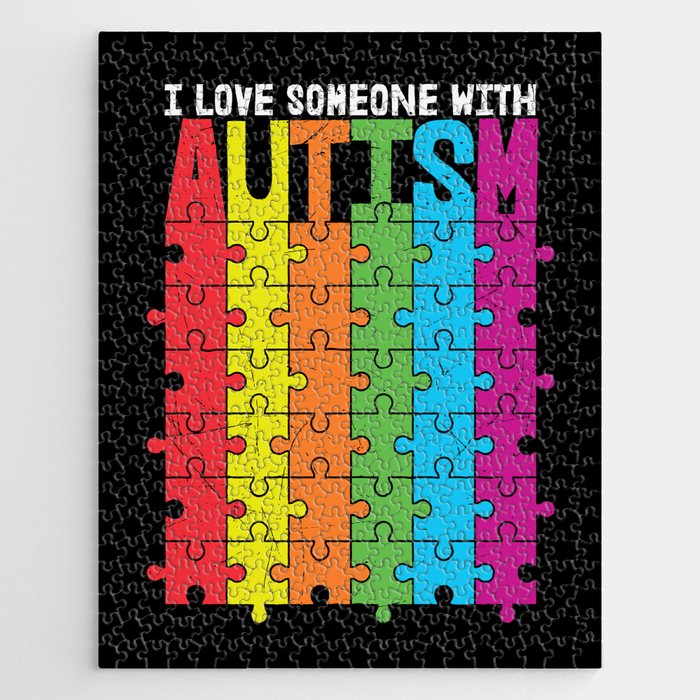 I Love Someone With Autism Jigsaw Puzzle
