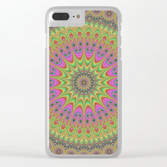Floral ornament mandala Clear iPhone Case