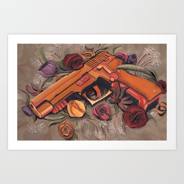 Garden Gun Art Print