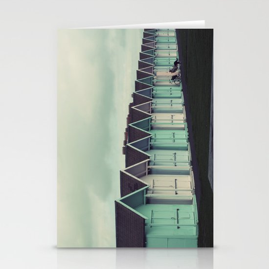 Beach Huts Stationery Cards